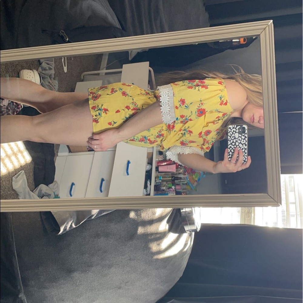 My Michelle Girls yellow romper
